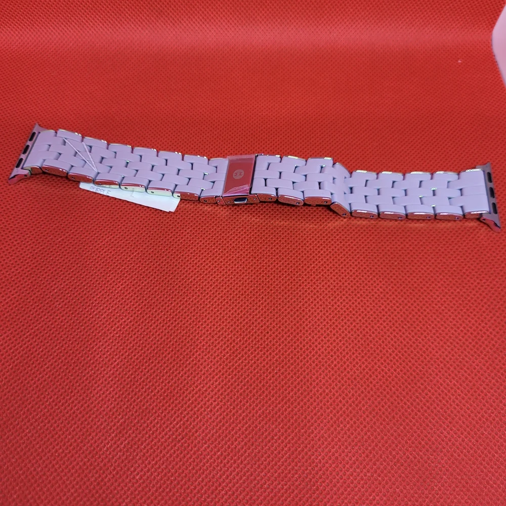 Michele Lilac Silicone Apple Watch Band. New, Not Original Box.#33